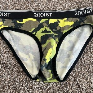 2xist Camouflage Briefs - Black, Green, Yellow